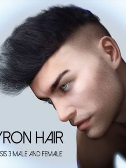 115197 头发 Byron Hair for Genesis 3 Males and Females