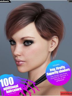 136045 头发 Ammy Hair Texture XPansion for Genesis 3 and 8 and La Femme