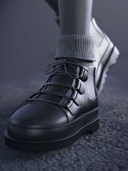 83620 鞋子 SU Short Boots for Genesis 8 and 8.1 Females