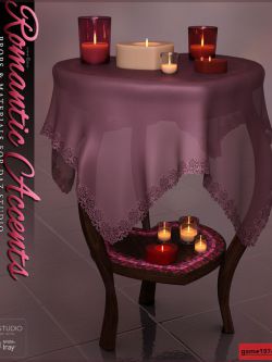 124965 道具 桌子和蜡烛 SVs Romantic Accents by Sveva ()
