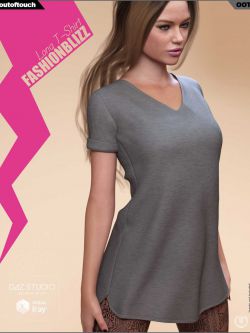 33223 服装 Fashion Blizz - Long T-Shirt for Genesis 3 Female(s)