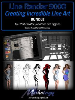 68793 教程 创建线条艺术 Creating Incredible Line Art with Line Render...