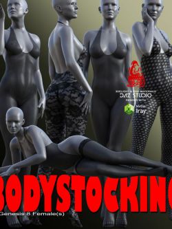 129292 服装 性感 Bodystocking for Genesis 8 Females