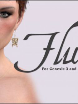 128628 首饰 Flutters Earrings and Necklace for G3F G8F