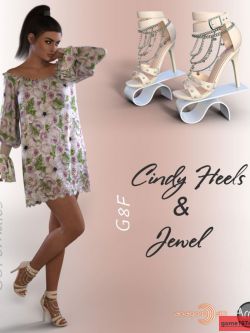 126950 鞋子 Cindy Heels and Jewel G8F