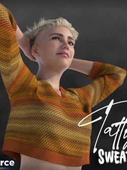 服装 dForce Tatty Sweater for Genesis 8 and 8.1 Females