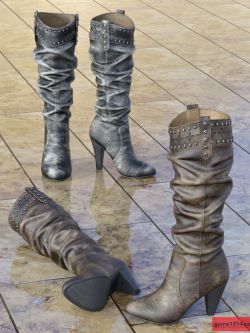 121899 鞋子 Chic Western Boots For G8F by idler168 ()