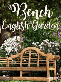 70507 道具 英式花园里的长凳 Bench in an English Garden