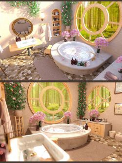 91971 场景 浴室 Fairy Tale Bathroom