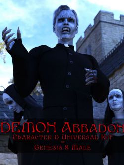139590 恶魔和道具 Demon Abbadon Character & Universal Kit for Genesis 8 ...