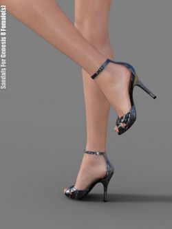 48371 鞋子 Sandals for Genesis 8 Female(s)