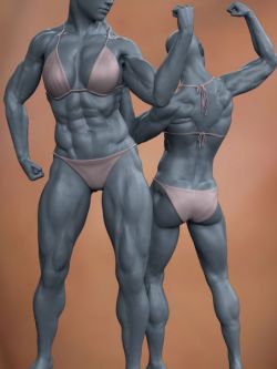 54469 人物 肌肉组织 Musculature HD Morphs for Genesis 8 Female