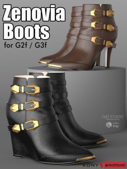 117046 鞋子 Zenovia Boots for G2f/G3f by kony ()