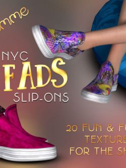 135457 鞋子 特定人物使用 NYC Fads SlipOns for La Femme