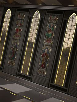 88903 墙板着色器 Medieval Sci-Fi Iray Wall Panel Shaders Vol 2