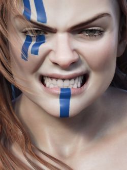 73851 表情 Viking Warrior Expressive for Freja 8 and Genesis 8 Female