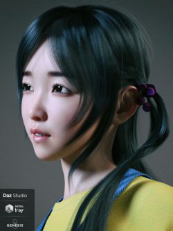 68619 人物 Hashimoto Character and Hair for Genesis 8 Female