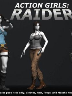 姿态 Action Girls: Raider for Genesis 8 Female